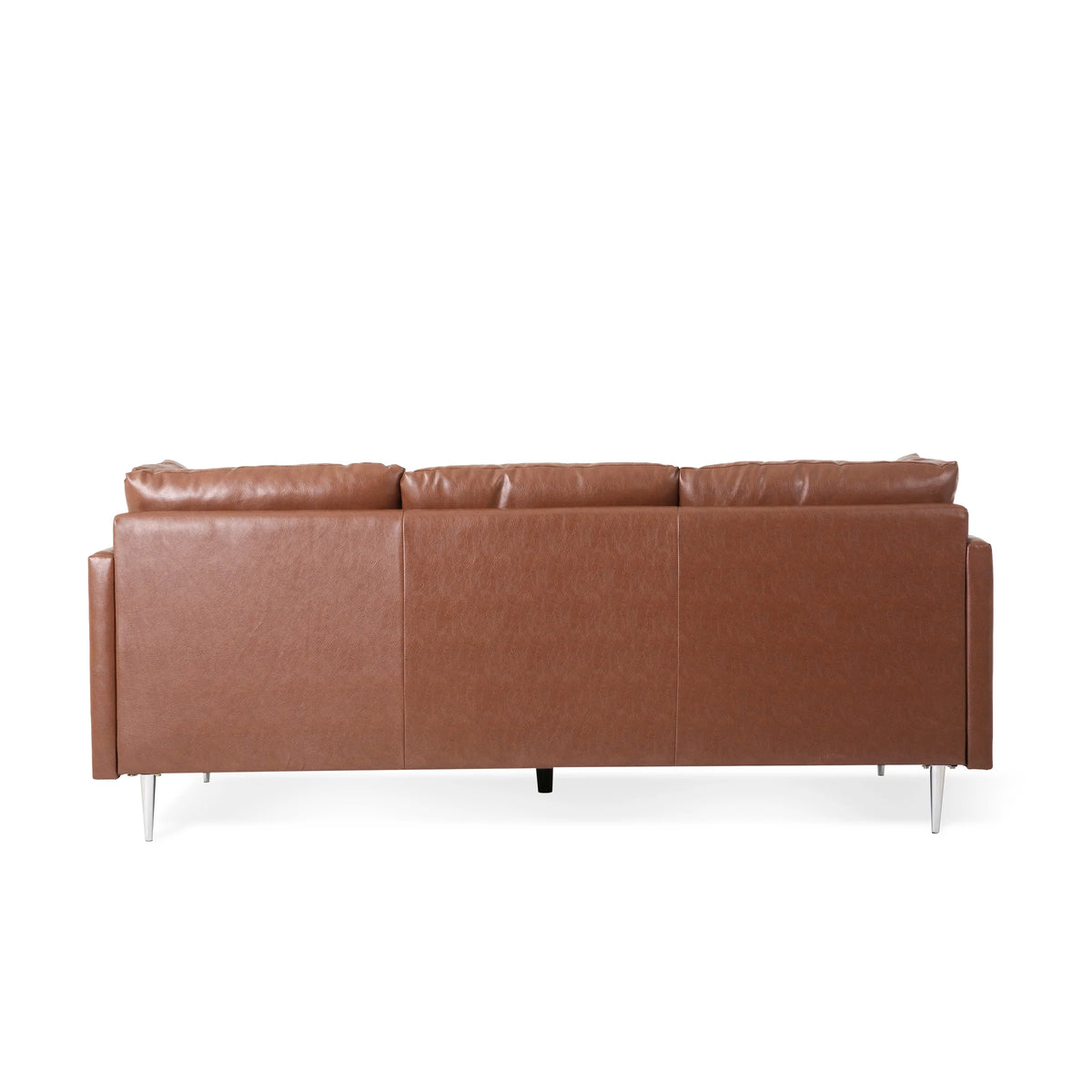 Faux Leather 3 Seater Sofa with Pillows M63219