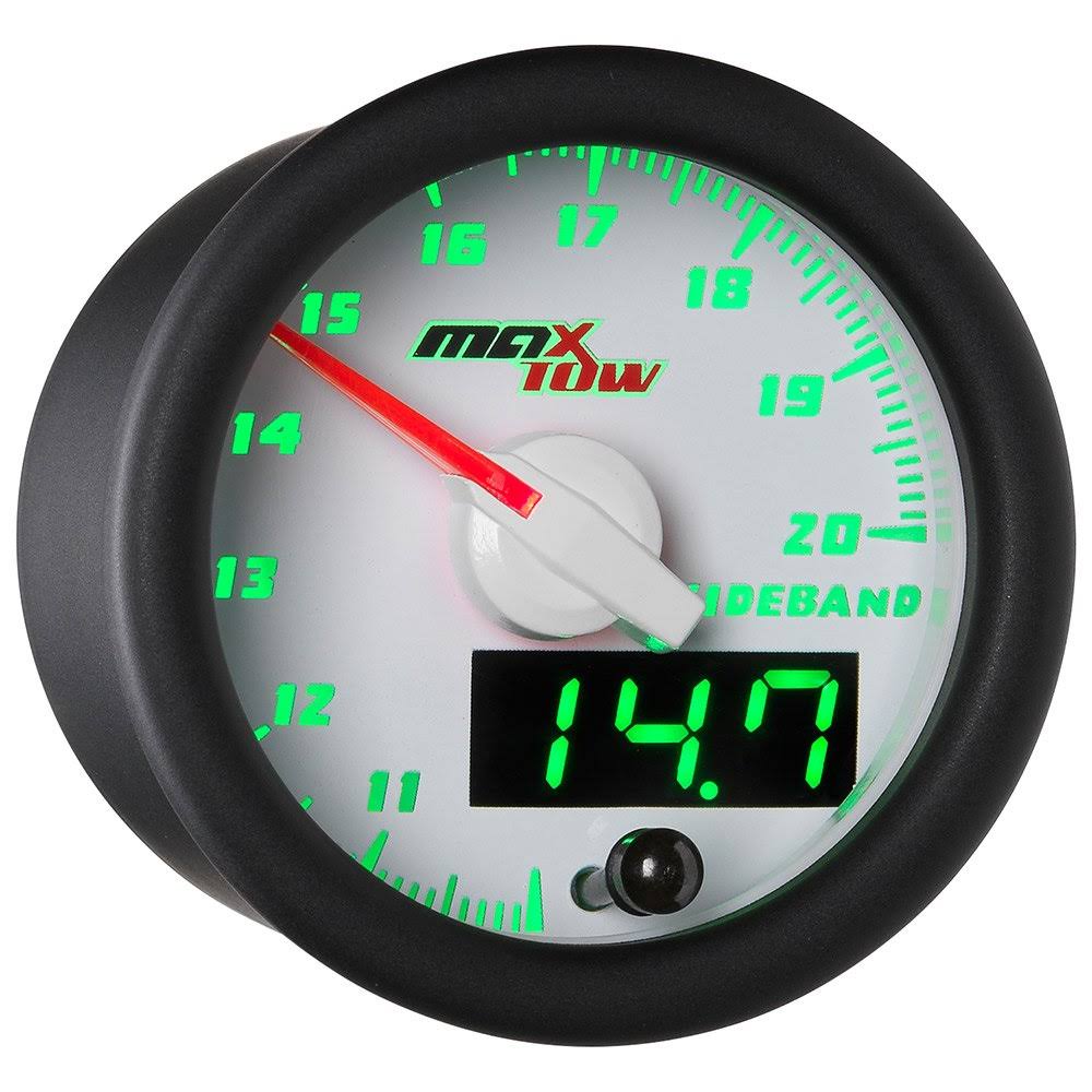 White & Green MaxTow Wideband Air/Fuel Ratio Gauge S7408