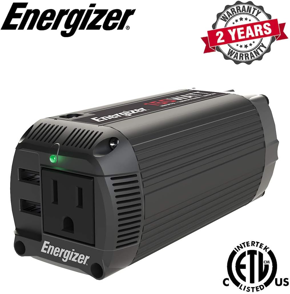 500 Watt Power Inverter, 12V DC to 110V AC, Modified Sine Wave, Pack of 2 S171701