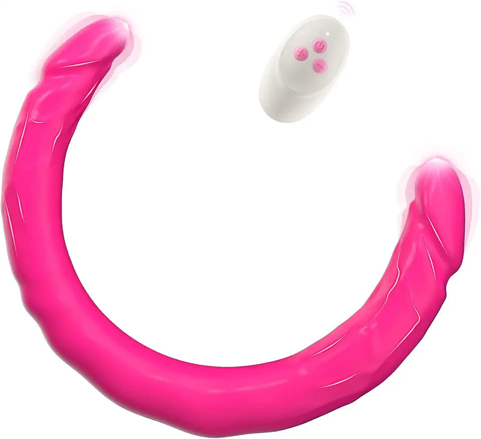 Double-Ended Silicone Vibrator with Remote Z717