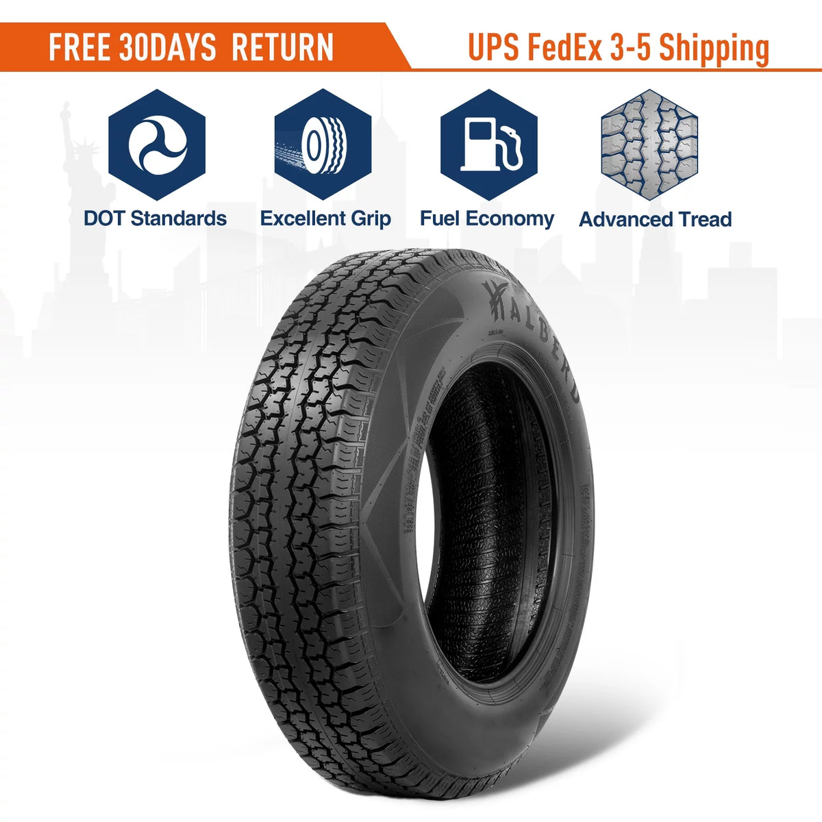 ST175/80D13 Trailer Tire Load Range C V88697