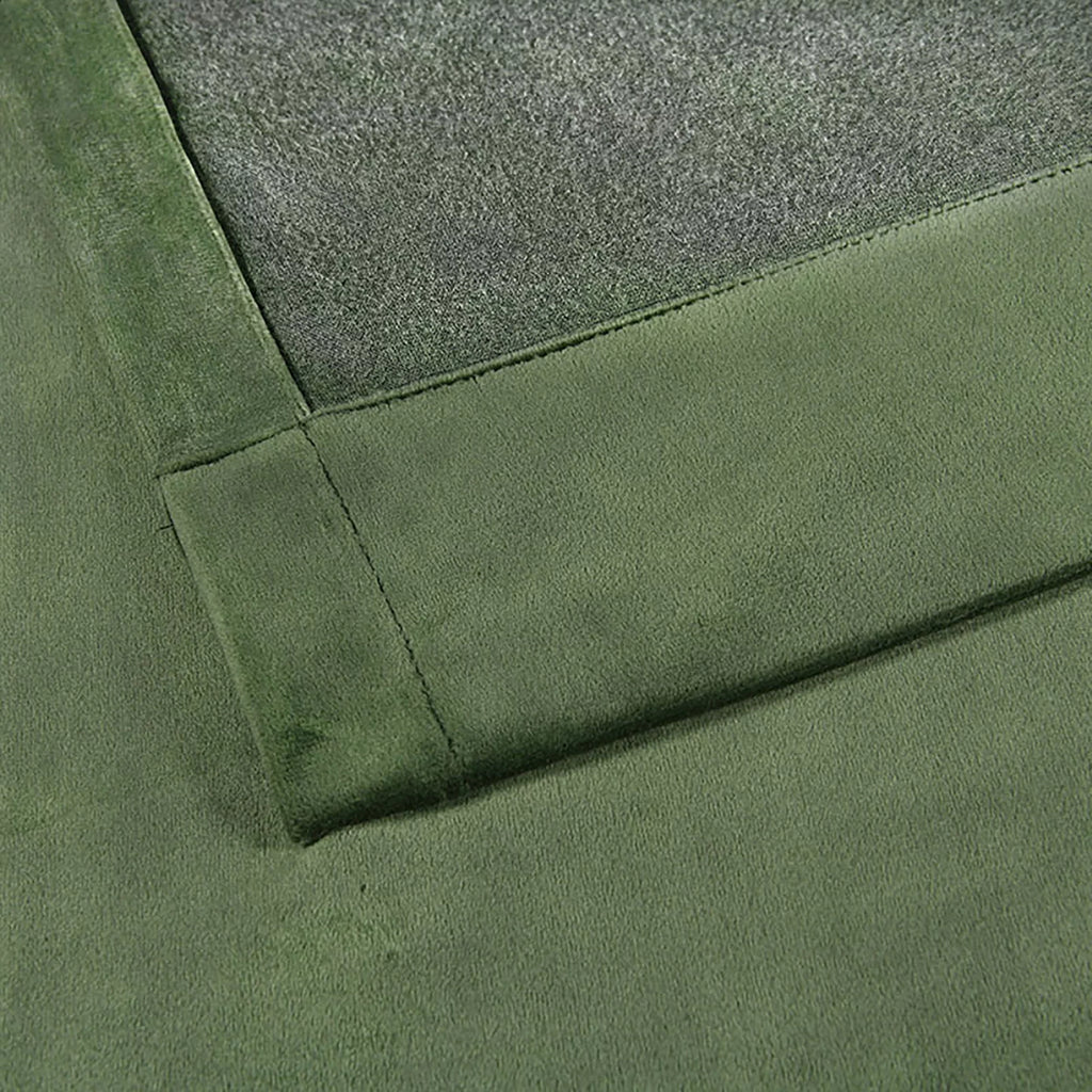 Evergreen Velvet Room Darkening Curtain Panel Pair with Rod Pocket G62593