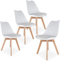 White Set of 4 Dining Chairs L59343
