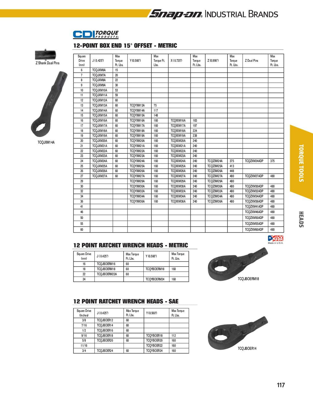 34 Millimeter Box End x Head Torque Wrench O5868