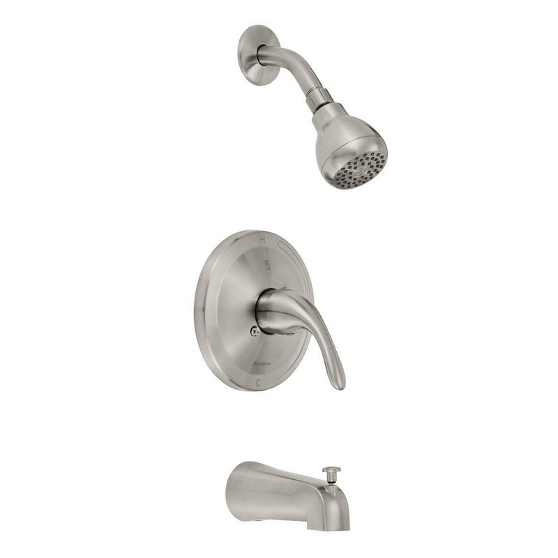 Single Handle Tub and Shower Faucet 1.8 GPM Brushed Nickel K6696