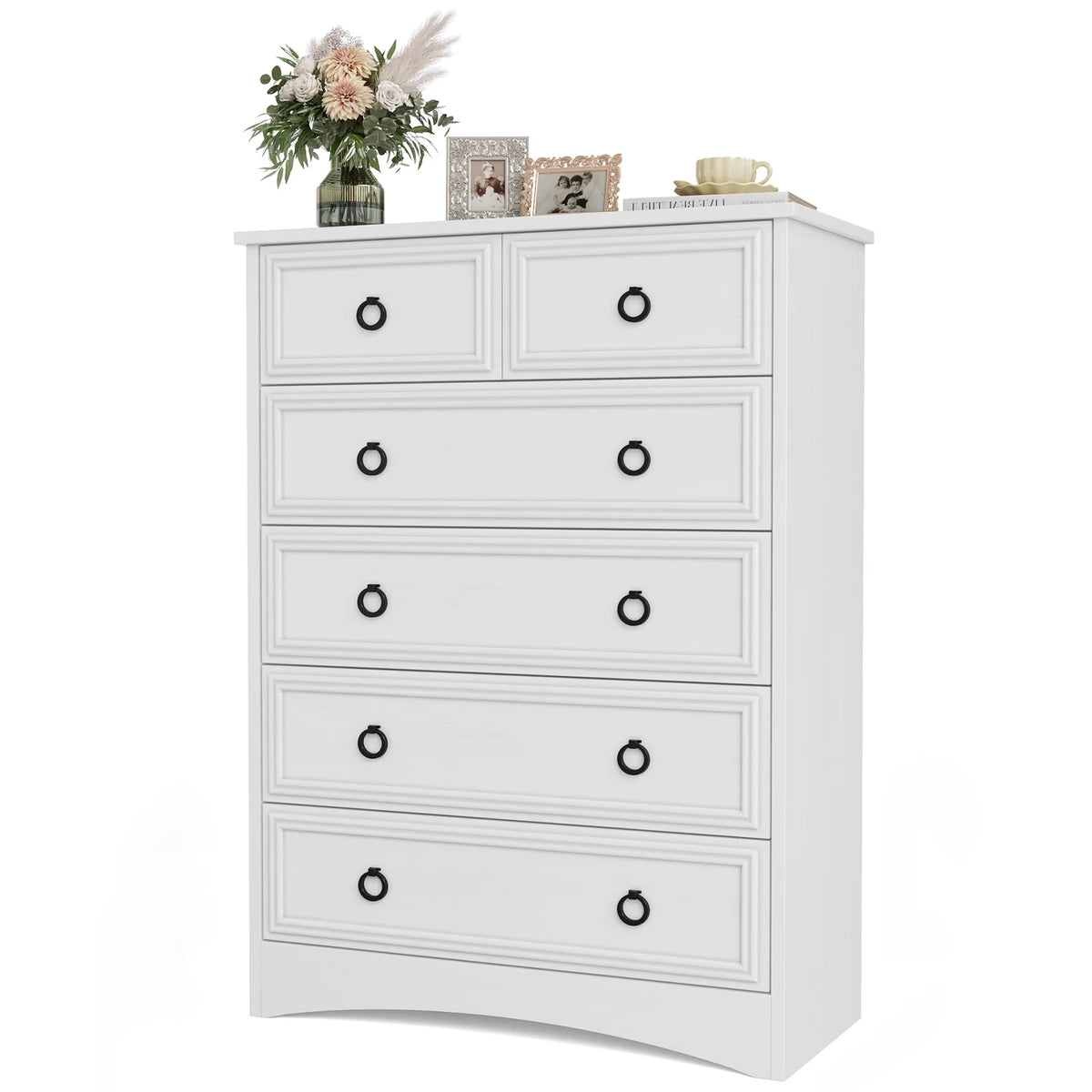 6 Drawer Wood Dresser Y101