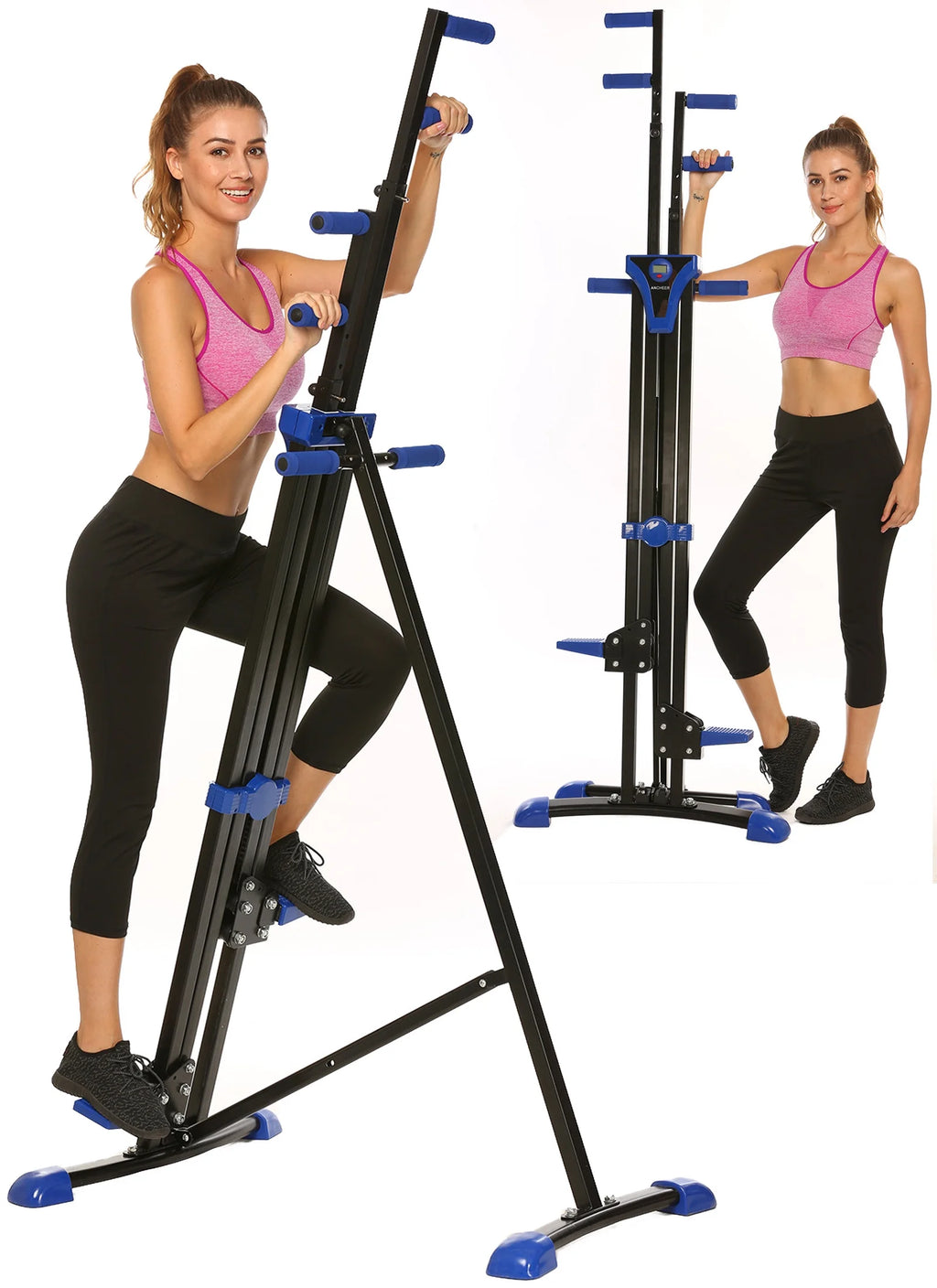Vertical Climber and Folding Stair Stepper Machine D90249