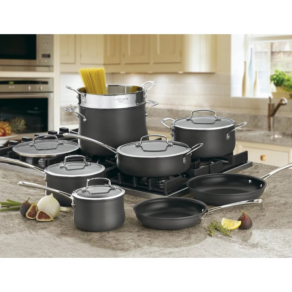 Hard Anodized 13-Piece Cookware Set Y500