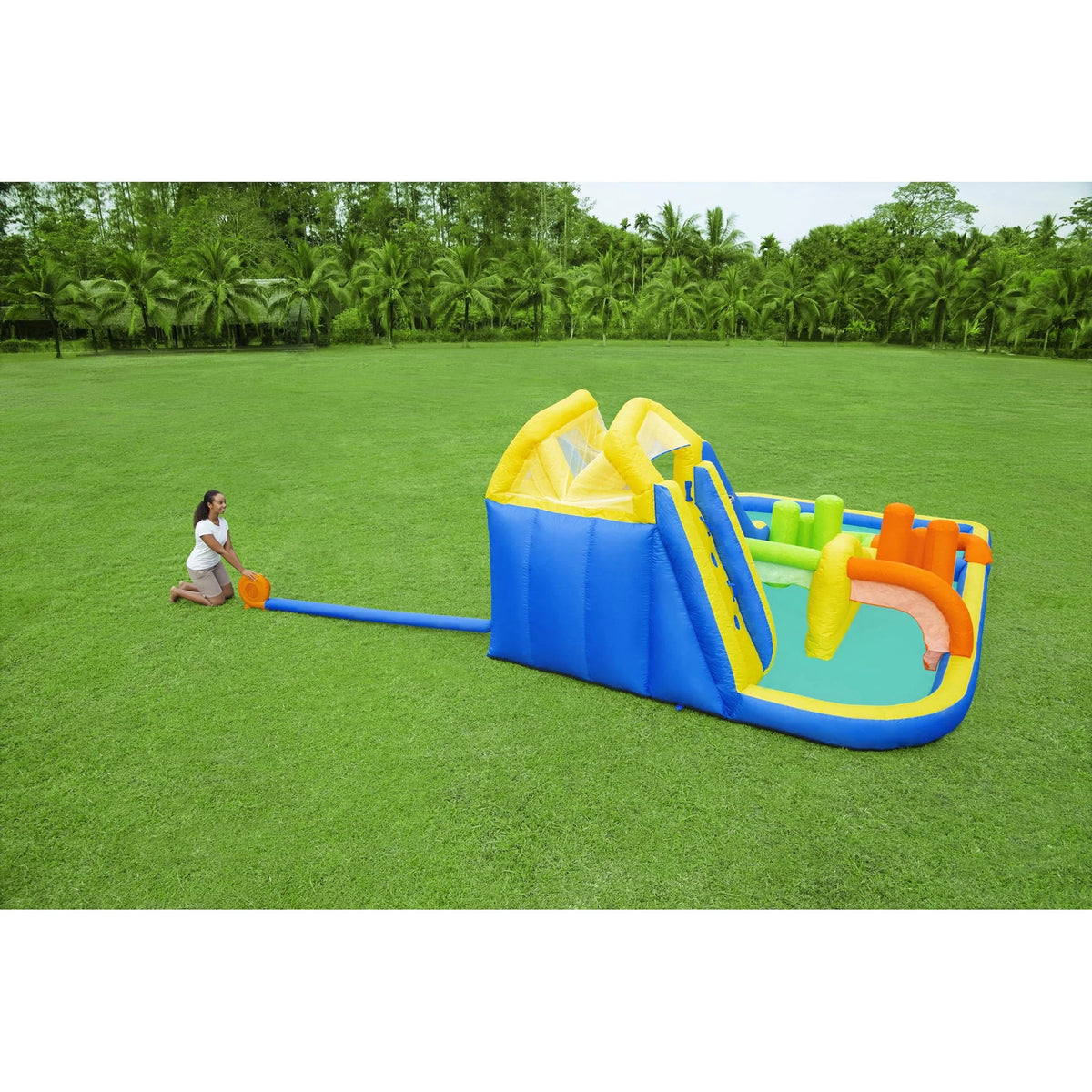 Inflatable Water Park with Air Blower Y92155