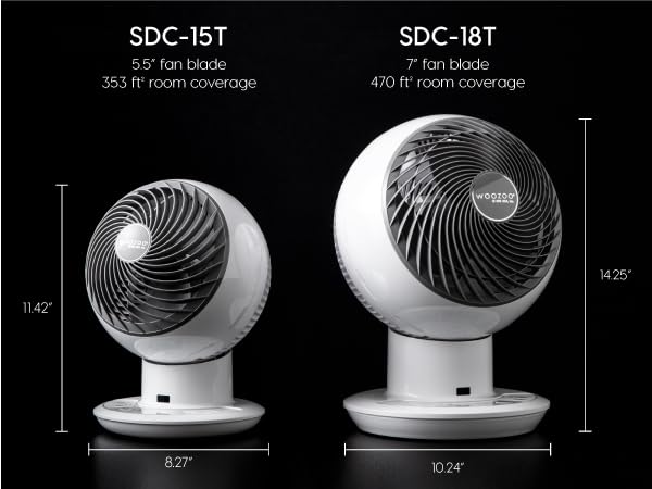 Large Oscillating 8-in-1 Fan with Remote and Timer U5787