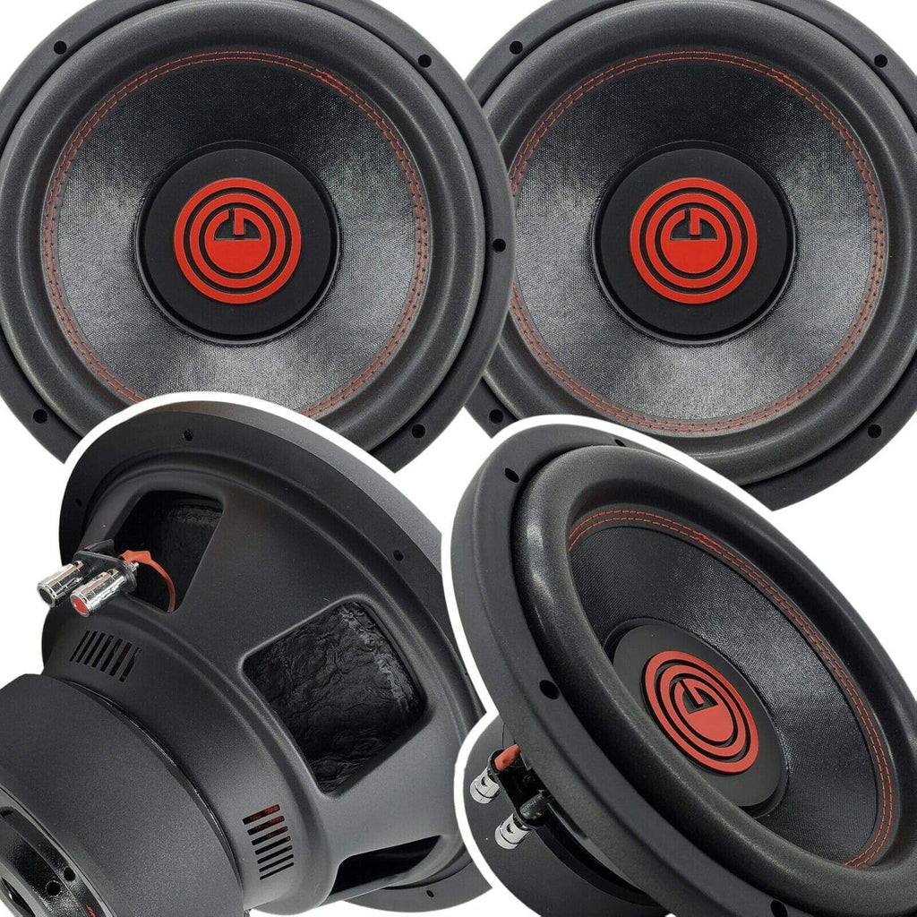 Pair of 12 Inch 4000 Watt Car Audio Subwoofer with 4 Ohm DVC V677940