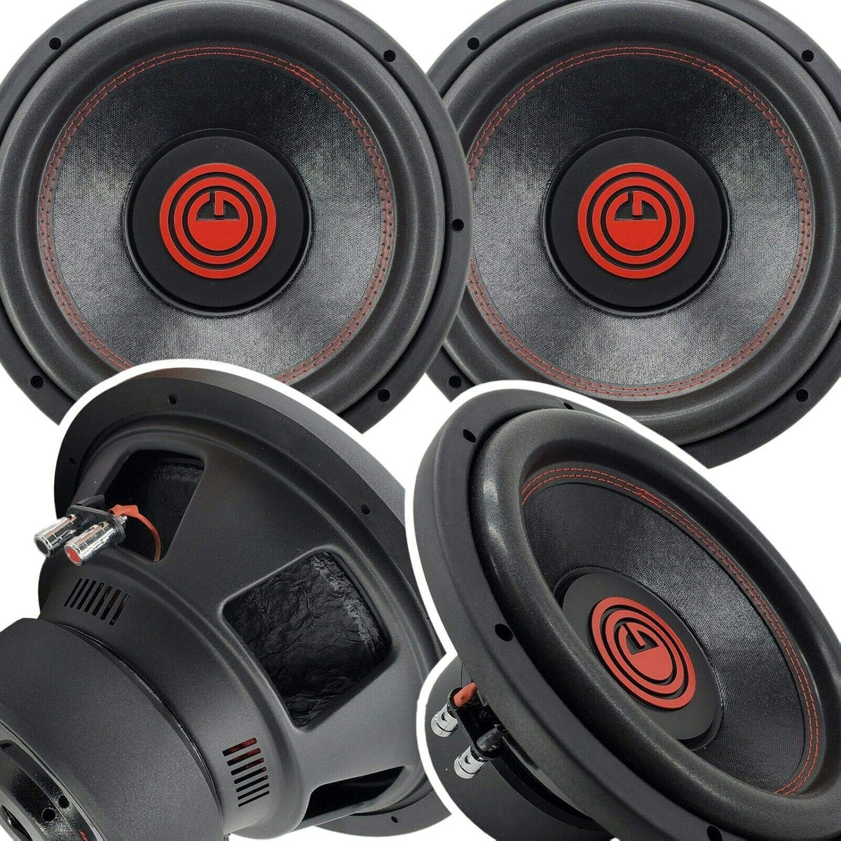 Pair of 12 Inch 4000 Watt Car Audio Subwoofer with 4 Ohm DVC V677940