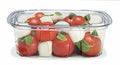 48-Ounce Clear Plastic Container with Lid B438596