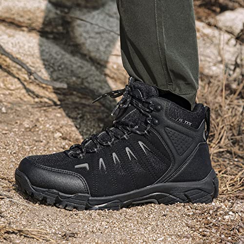 Men's Waterproof Non-Slip Lightweight Mid Top Hiking Boots I804