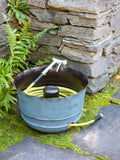 Brushed Blue Brown Hose Pot L6061