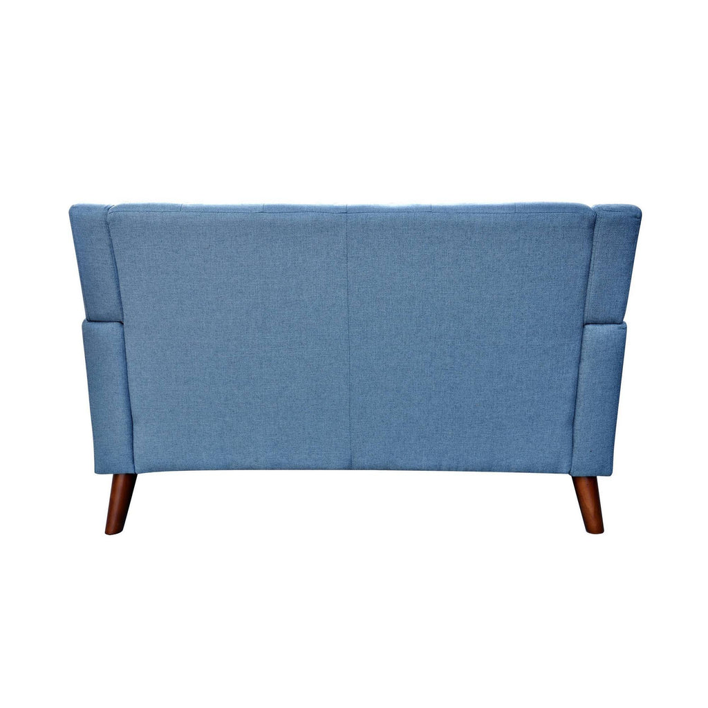 Blue Fabric Loveseat A44744