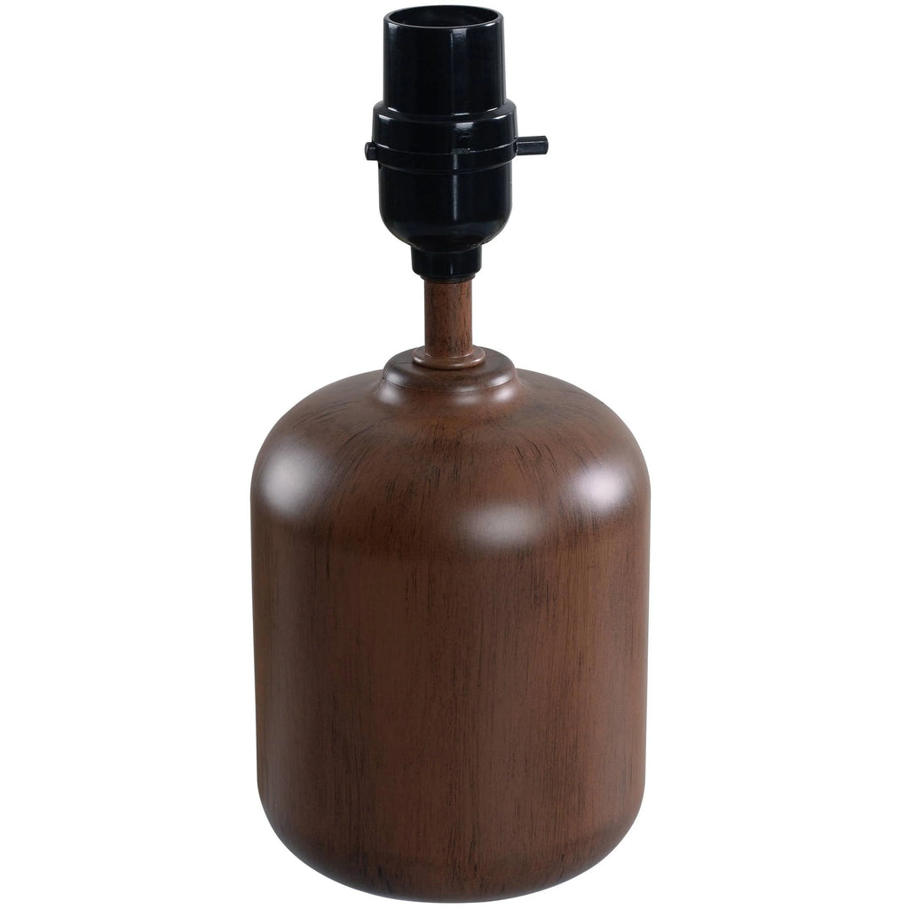 Mini Faux Wood Table Lamp with Shade S24652