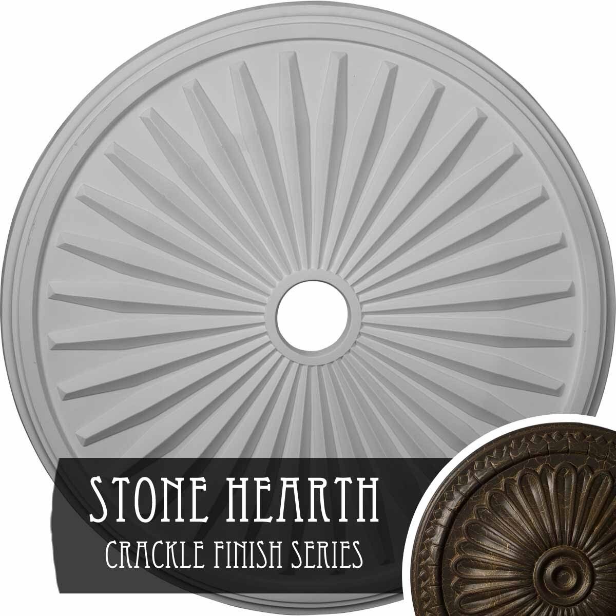 33 1/8x22OD x 3 1/2x22ID x 1 3/8x22P Ceiling Medallion S695